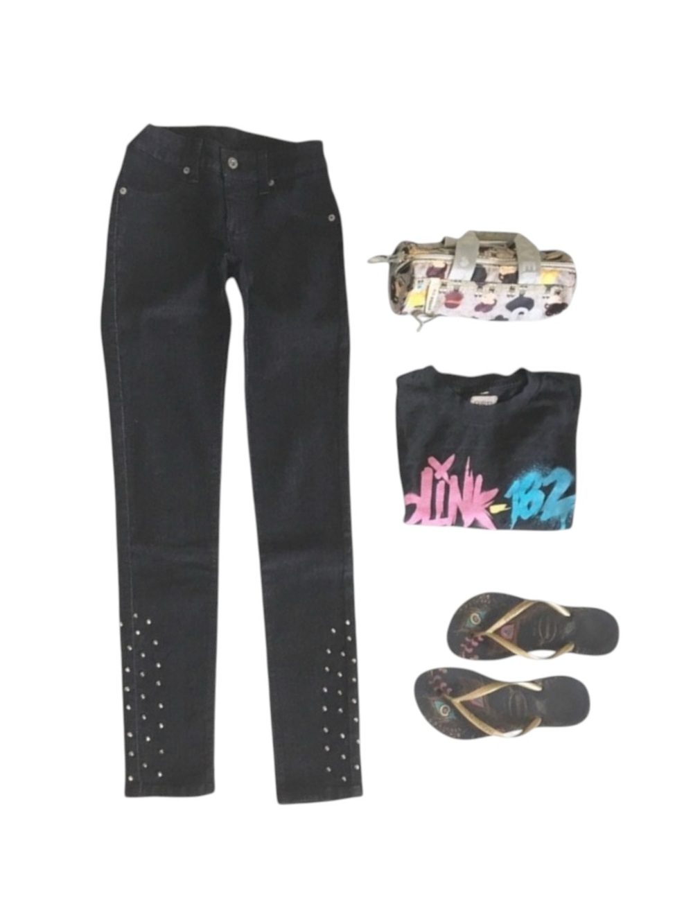 new LF Carmar ★ Stovepipe Studded Skinny Jean Jeans ★ Deep Dark Blue Denim ★ 24 - Picture 14 of 16
